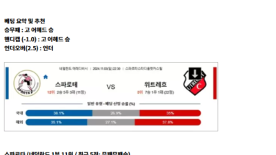 11월 03일 에레디비 2경기